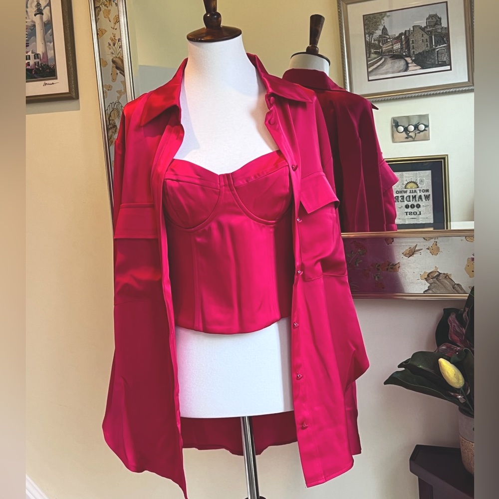 Valentine’s Date Outfit! Jason Wu 2pc bustier and shirt set